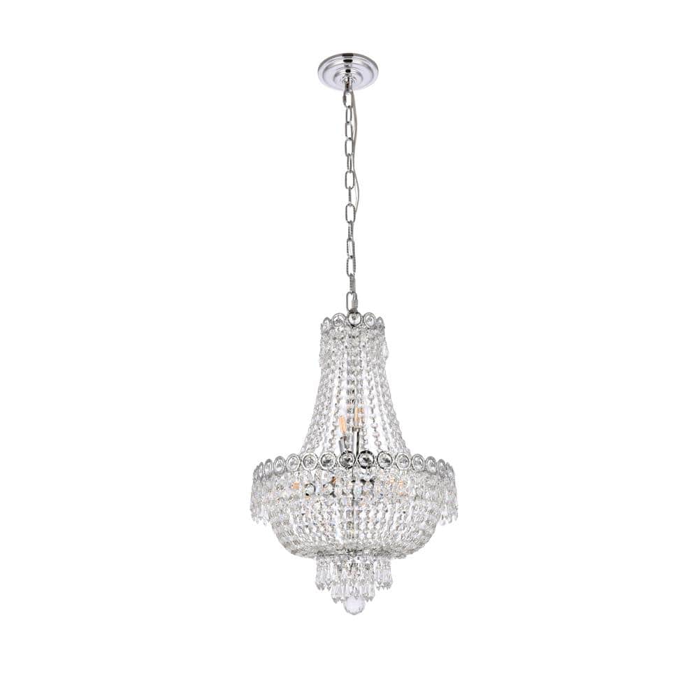 Elegant Lighting - Century 8 light Pendant Clear Royal Cut Crystal - Chrome price history on PriceWatchPro