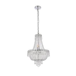 Elegant Lighting - Century 8 light Pendant Clear Royal Cut Crystal - Chrome