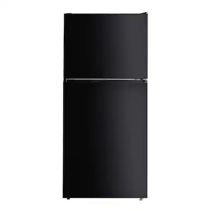 Front. Verona - Verona 30 inch Top Freezer Refrigerator with 21 cu. ft. Total Capacity in Black - Black.