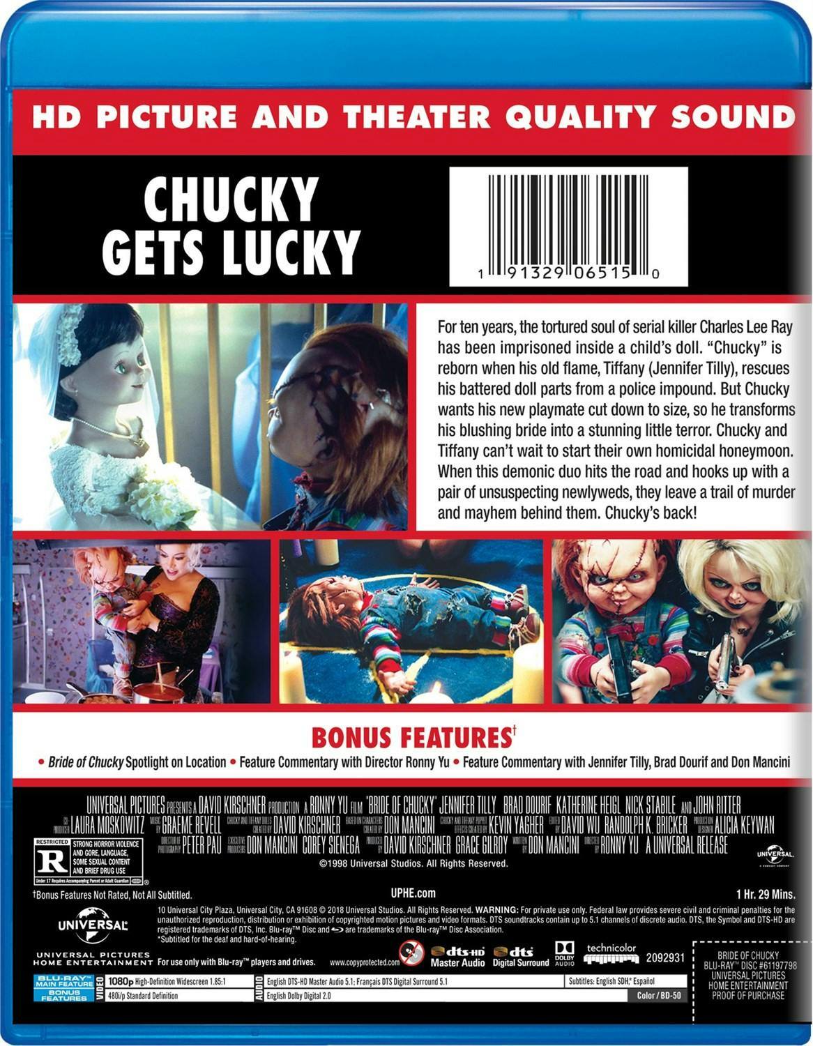 Back. Bride of Chucky (Blu-ray New Box Art) [Blu-ray].
