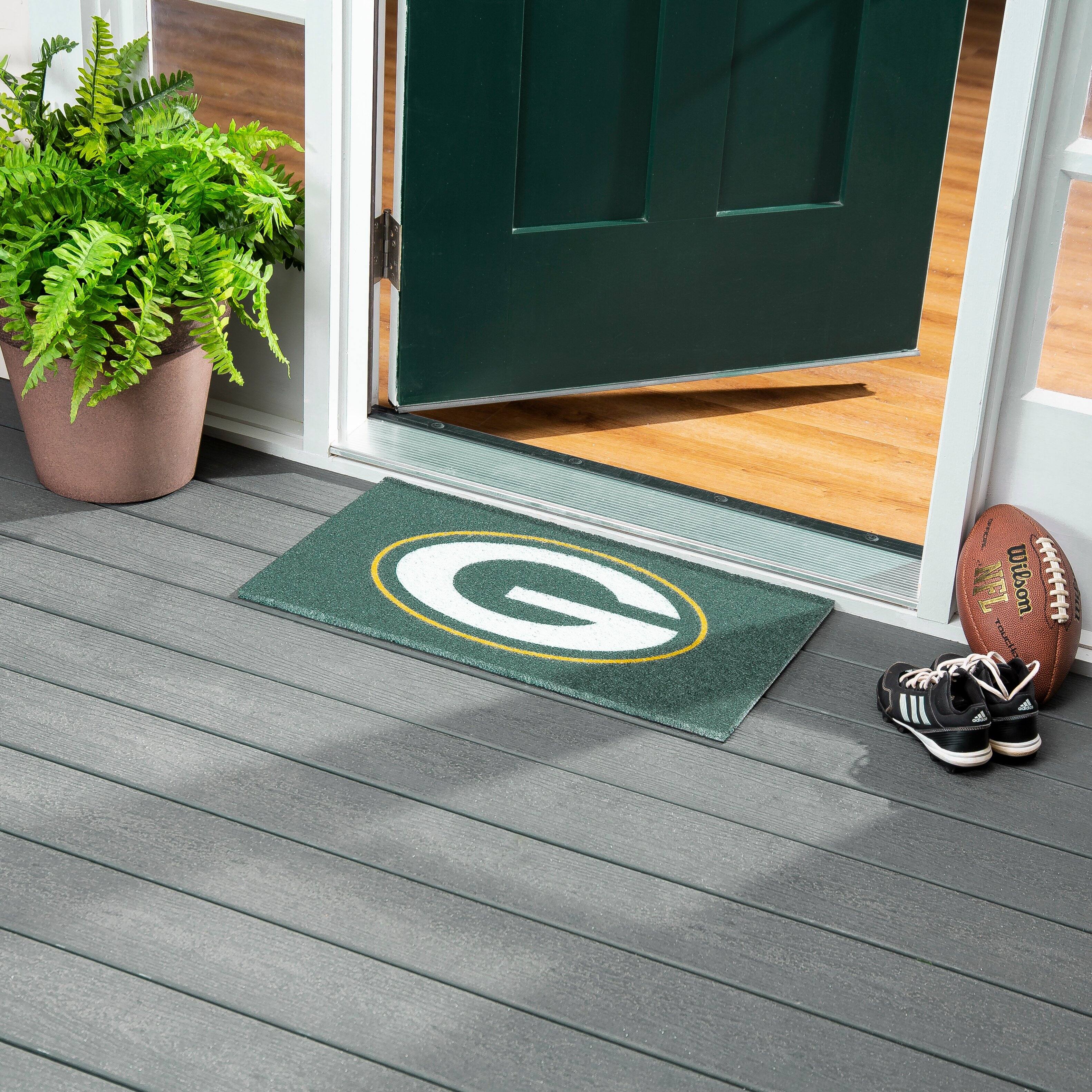 Alt View 1. Evergreen Enterprises - Green Bay Packers 28" x 16" Turf Mat - Multicolor.