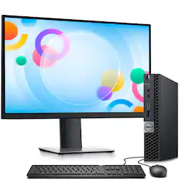 Dell - Refurbished Excellent - Mini PC OptiPlex Micro Desktop PC , Intel Core i5-9th , 16GB RAM , 512GB SSD + 22"LED , KB & Mouse, Wi-Fi , Win11 - Black