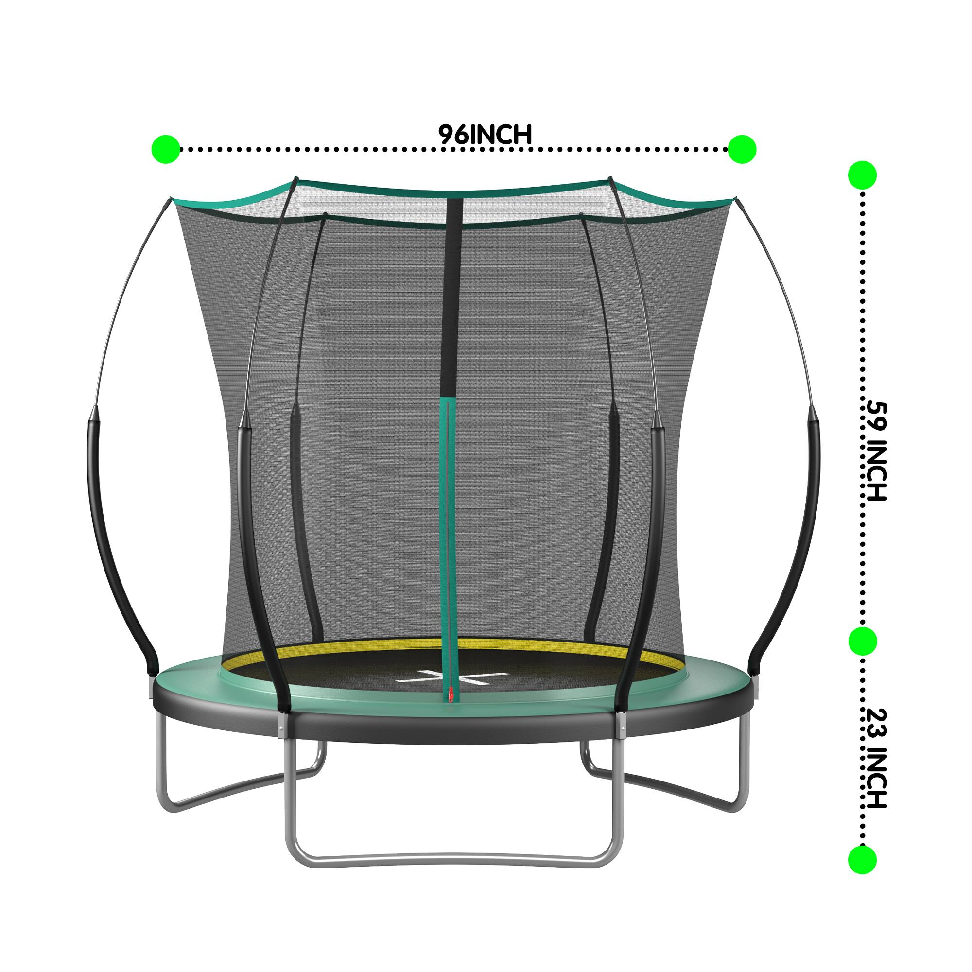 96 inches  
59 inches  
23 inches