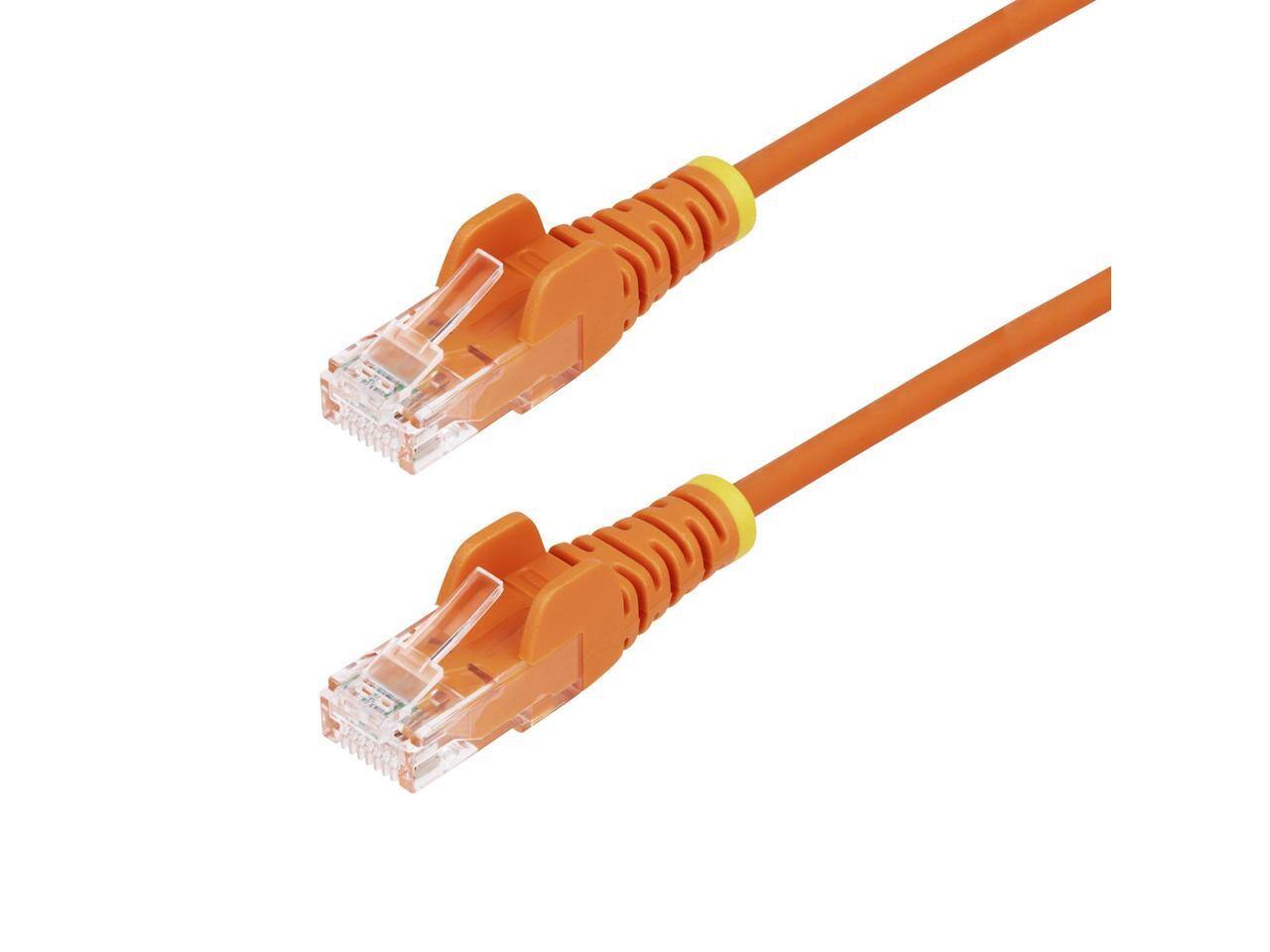 Alt View 2. StarTech.com - StarTech 50ft Orange Slim CAT6 Ethernet Cable Model N6PAT50ORS.