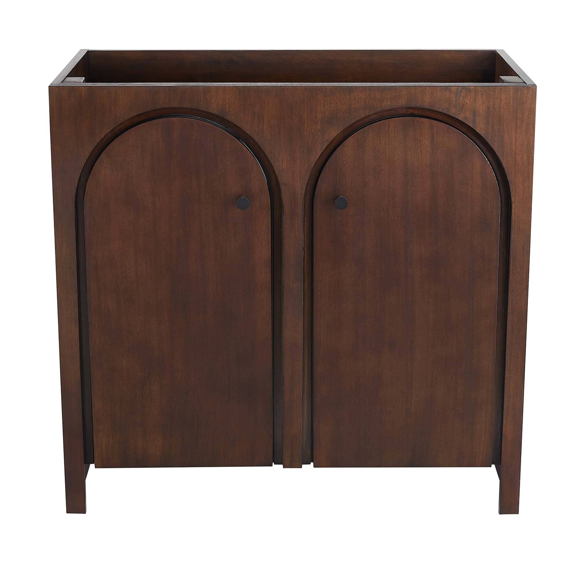 Alt View 4. Modway - Appia Bathroom Cabinet Basin Not Included by Modway - Walnut.
