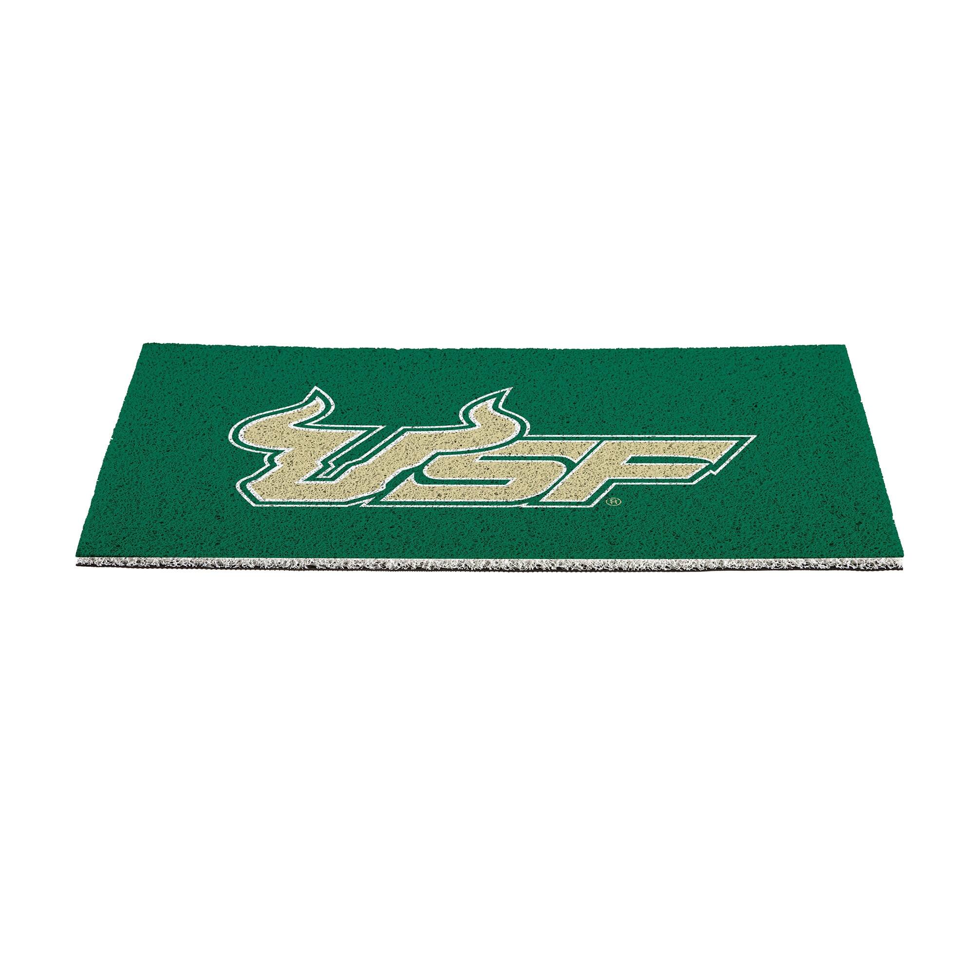 Alt View 1. Evergreen Enterprises - South Florida Bulls 16" x 28" Full Color Indoor/Outdoor Logo Turf Mat - Multicolor.
