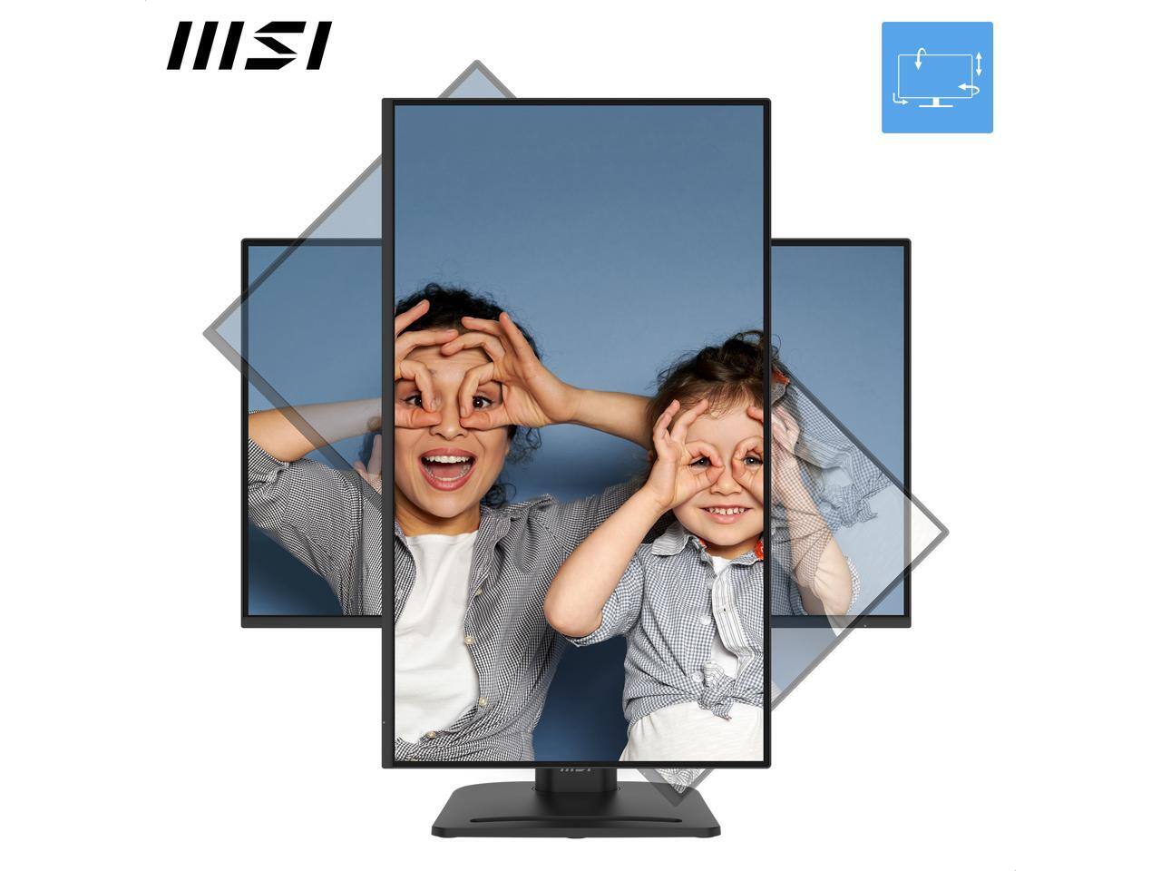 Alt View 5. MSI - MSI 27" Full HD 144Hz IPS Monitor with Speakers, Adjustable Stand - MP275PG E14 - black.