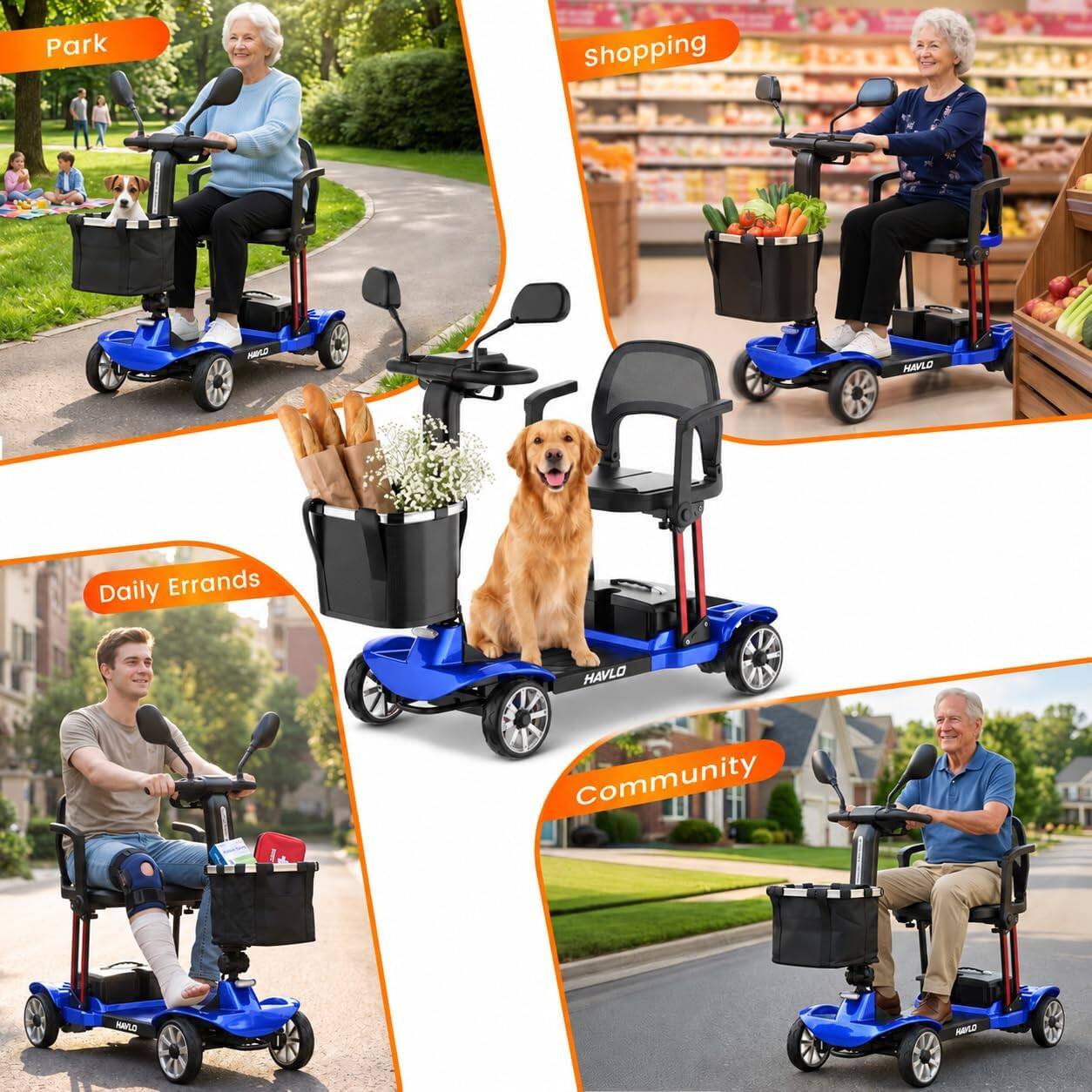 Park  
Shopping  
Daily Errands  
Community