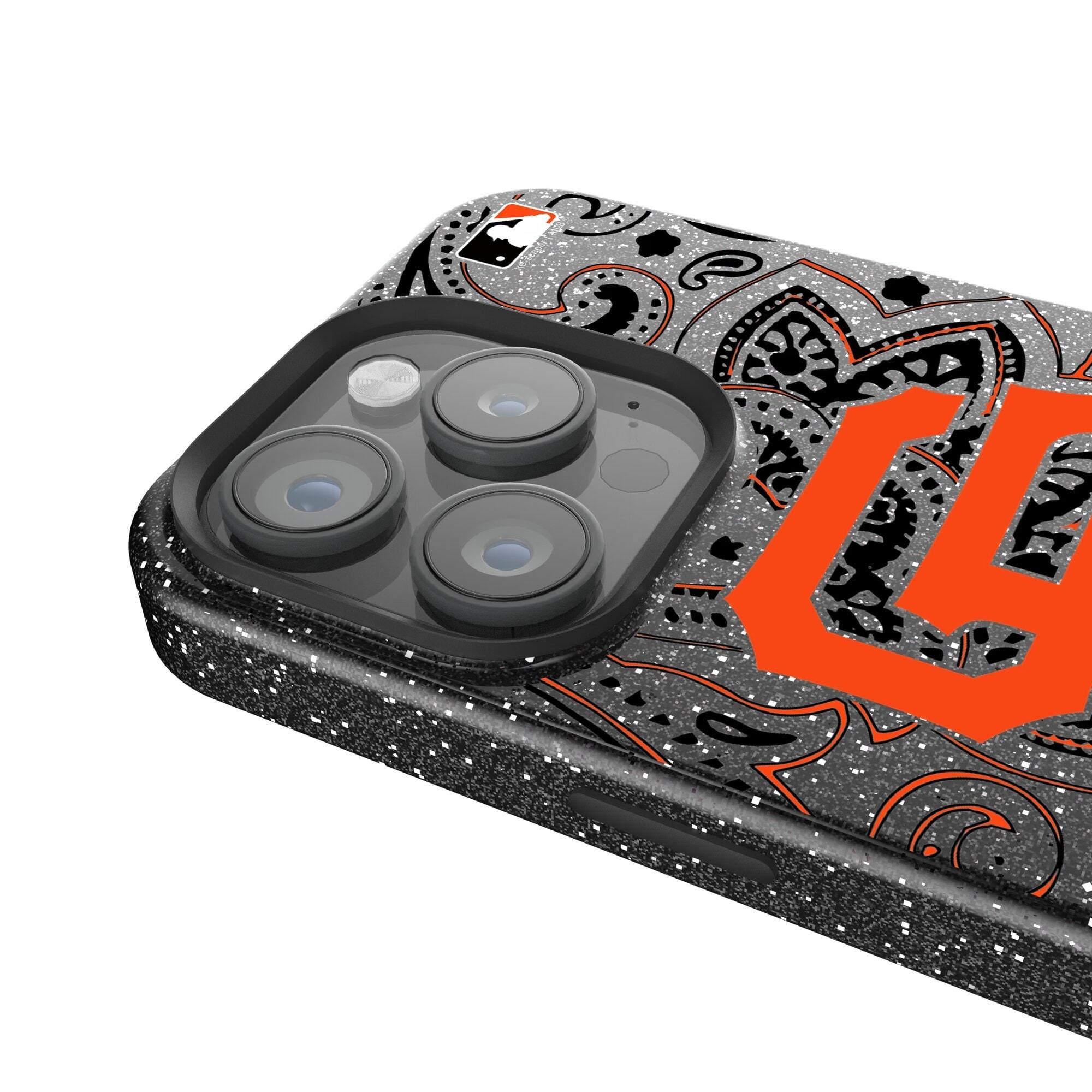 Alt View 2. Keyscaper - San Francisco Giants Paisley Bling iPhone Case - 16 - Black.