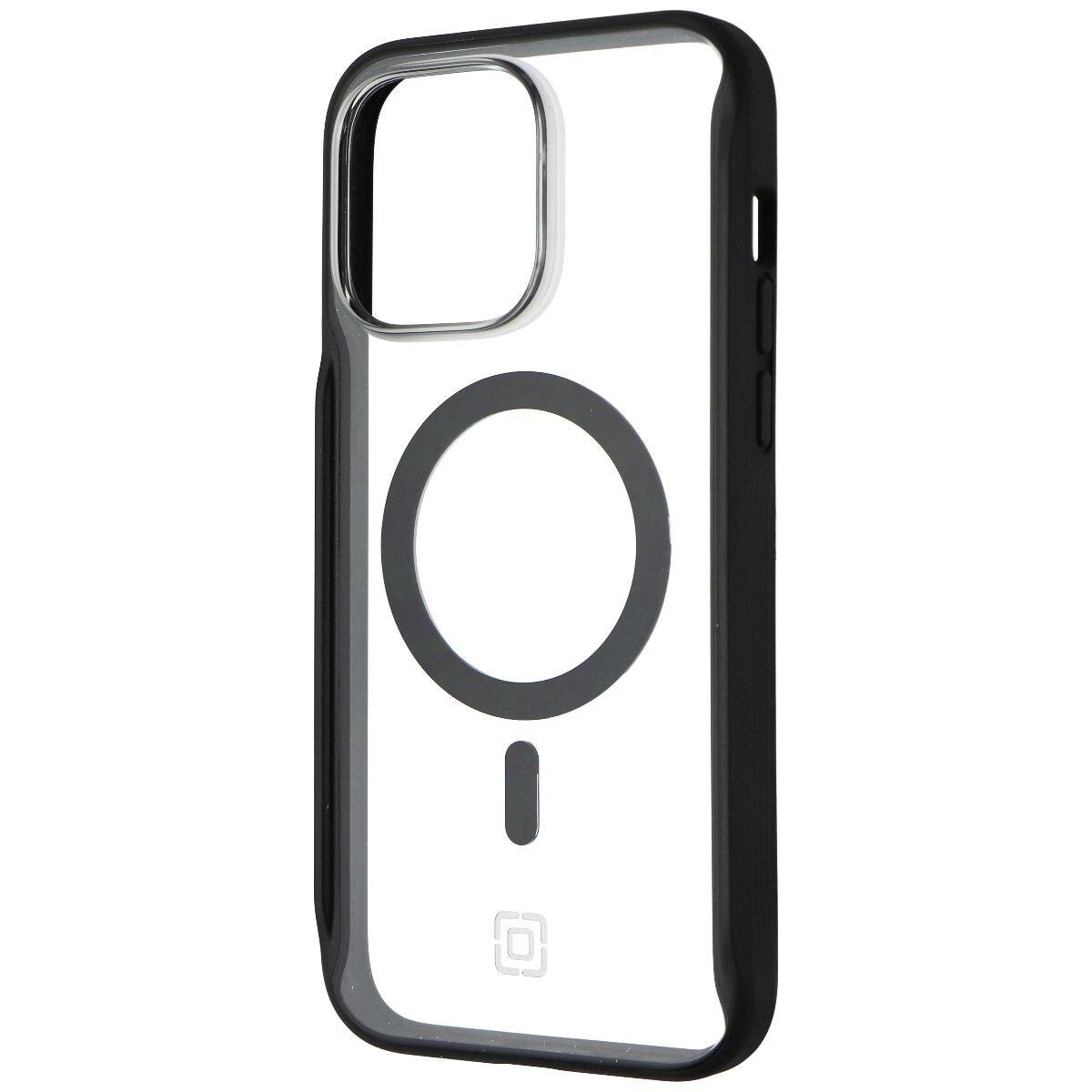 Front. Incipio - Incipio AeroGrip Case for MagSafe for iPhone 14 Pro Max - Black/Clear - Black.