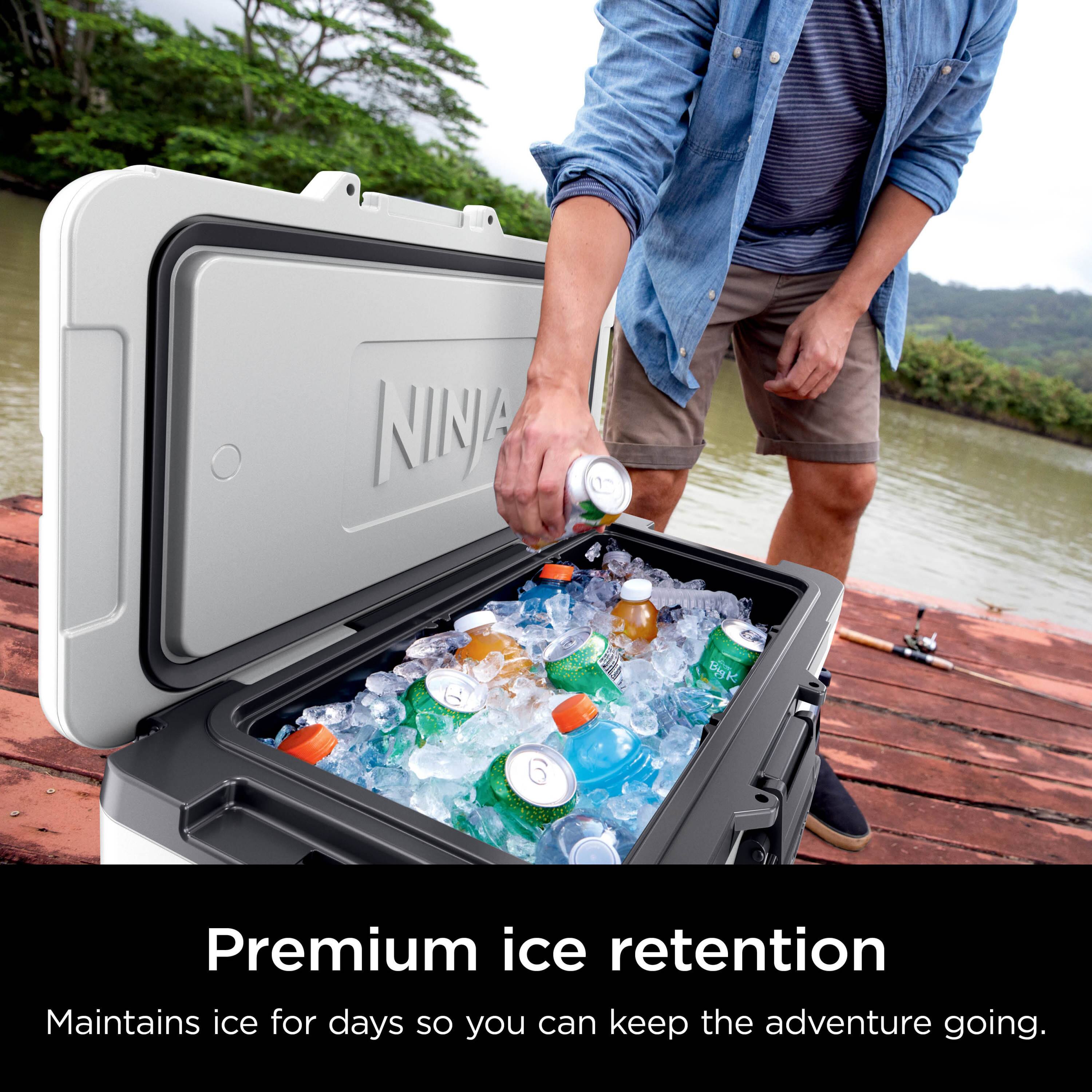 Ninja FrostVault 65 qt. Wheeled Cooler with Cold Dry Zone Cloud