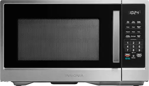 Insignia™ - 1.1 Cu. Ft. Countertop Microwave - Stainless Steel