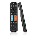 Philips - OneTouch Big Button MotionGlow Universal Remote for Samsung Smart TV, LG, Sony, VIZIO, Fire TV, Roku TV - Black