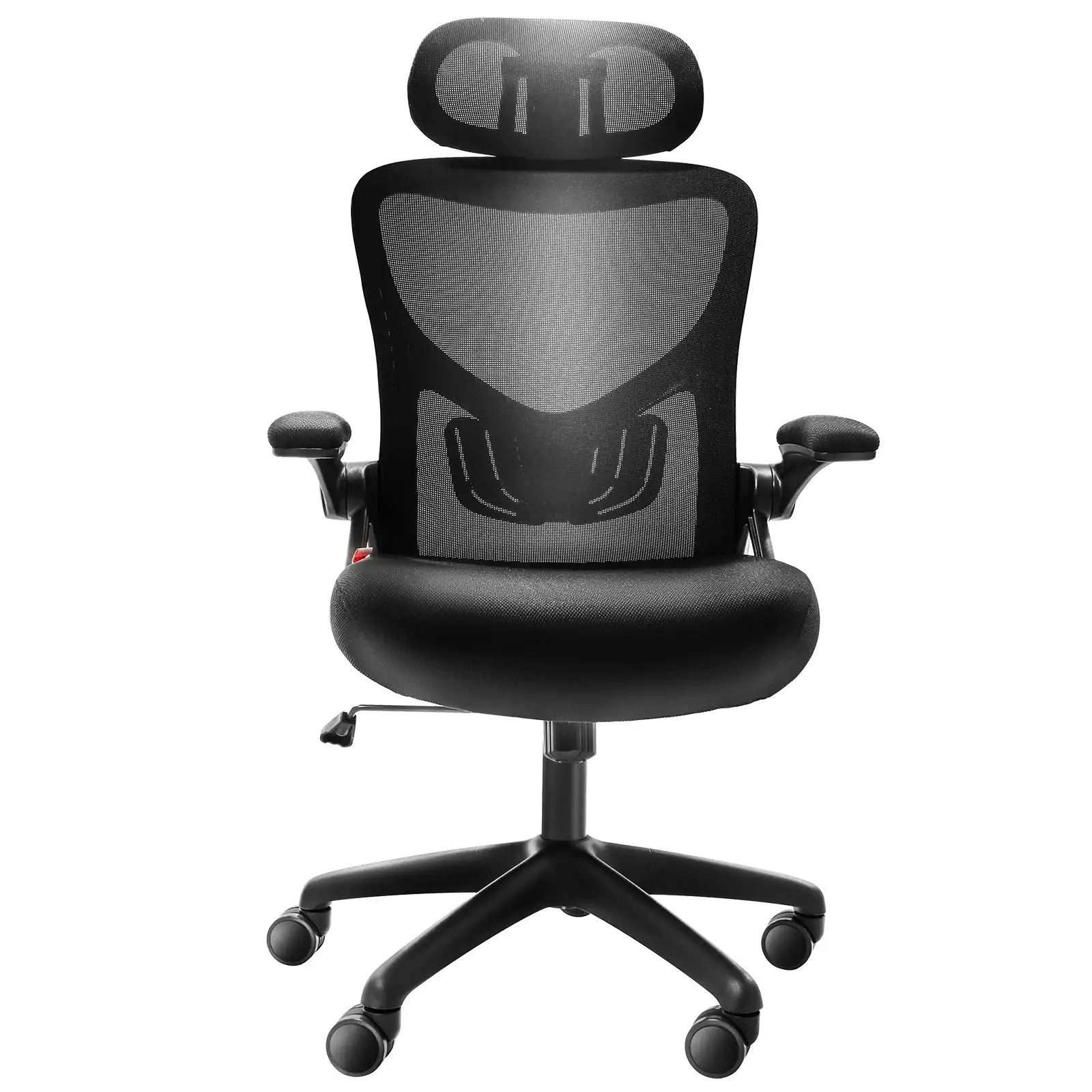 Front. APRILSOUL - Office Chair with Adjustable Lumbar Support High Back Ergonomic Desk Chair with Adjustable Headrest Ergonomic Backrest - Black.