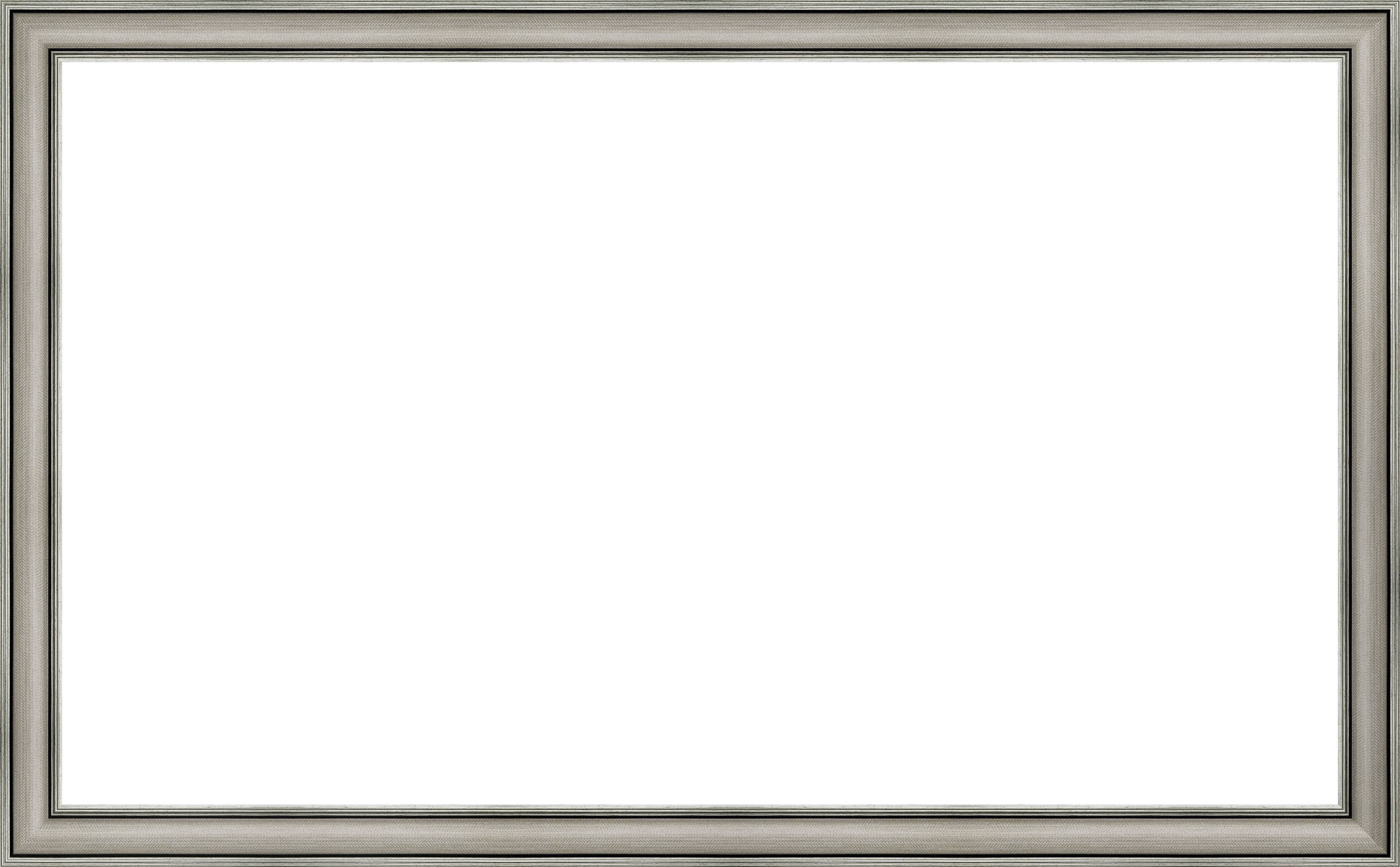 Alt View 2. Deco TV Frames - 75" Slim Bezel for Samsung The Frame and Frame Pro TV - Industrial Nickel.