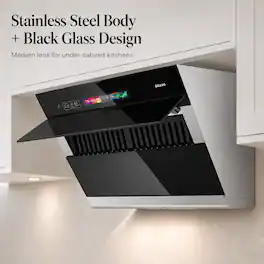 Brano - 30 inches - Convertible - Under cabinet Range Hood - Black