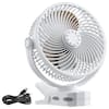 Front. Loheer - Loheer Rechargeable Clip On Fan Portable USB Desk Fan Quiet Clamp Fan for Golf Cart Camping.