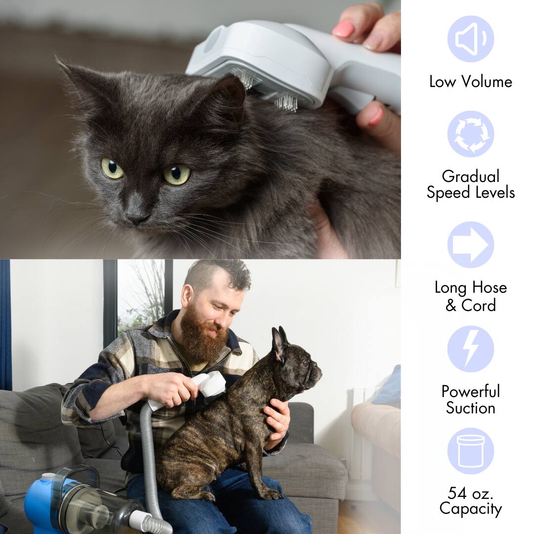 - Low Volume
- Gradual Speed Levels
- Long Hose & Cord
- Powerful Suction
- 54 oz. Capacity