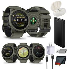 Garmin - Tactix 8 Cerakote - AMOLED - Olive Drab Bundle - Olive Drab - (2026)