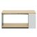 Alt View 17. Costway - 2-Tier Coffee Table Sofa Side Table w/ 2 Storage Shelves Living Room Office Oak - Oak and Gray.