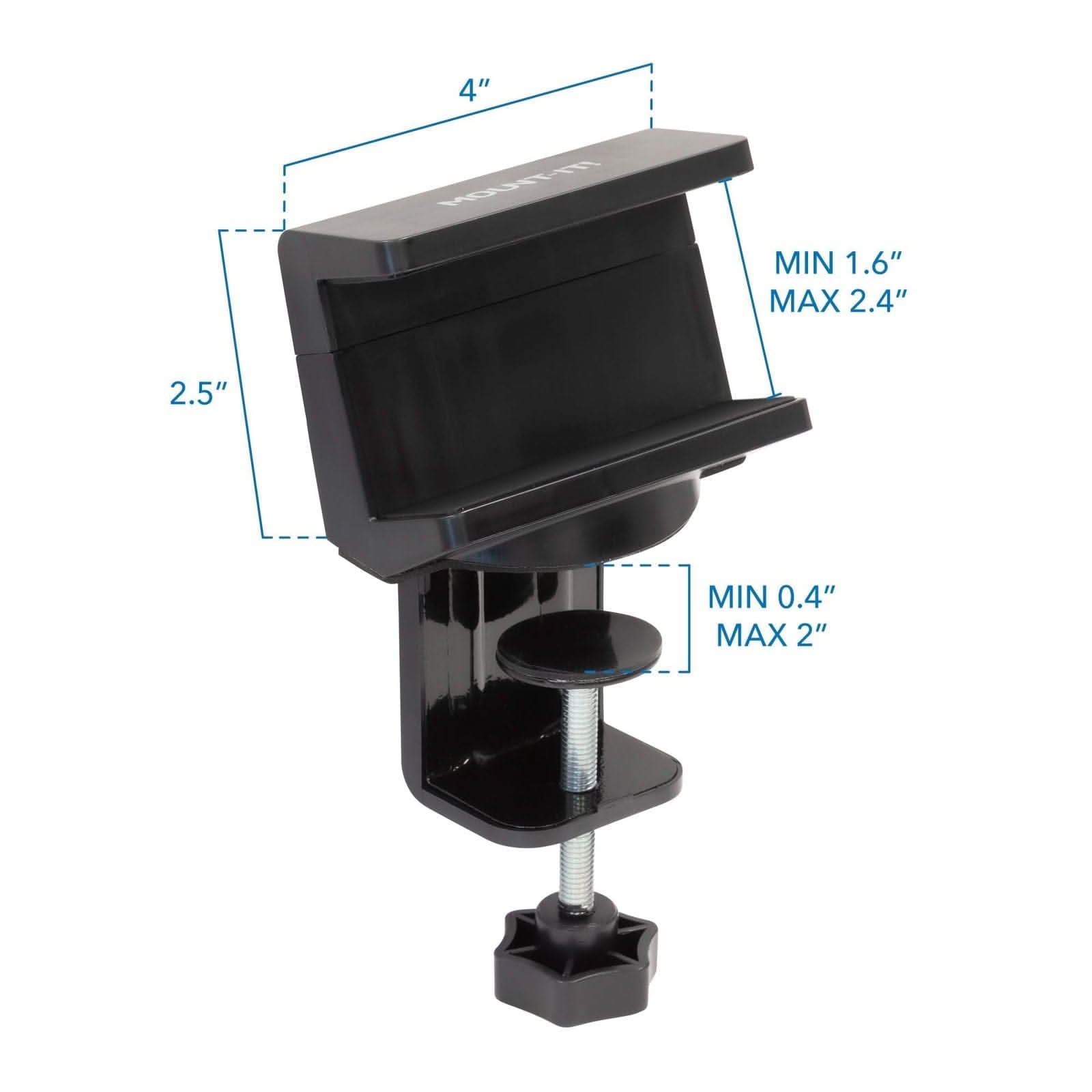 4"  
MOUET MIN 1.6" MAX 2.4"  
2.5" MIN 0.4" MAX 2"