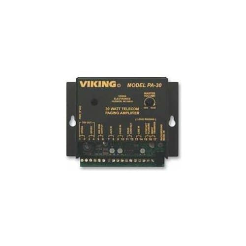 Viking - 30 Watt Paging Amplifier (PA-30) - Black