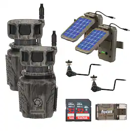 Stealth Cam - Revolver 36MP Pro 360 Degree Cellular Trail Camera Bundle