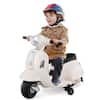 Front. Gymax - Gymax Kids Ride on Motorcycle w/ Training Wheels Headlight Horn 6V Battery White - White.