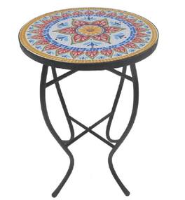 Jiallo - Mosaic Art Collection Classic Accent Table - Multi colors