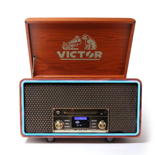 Front. Victor Audio - Victor Fremont Music System - Mahogany.