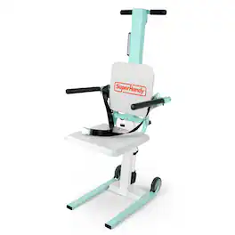 SuperHandy - GoRise FC Electric Floor to Chair Lift for Seniors - 400LB Capacity - White | Blue