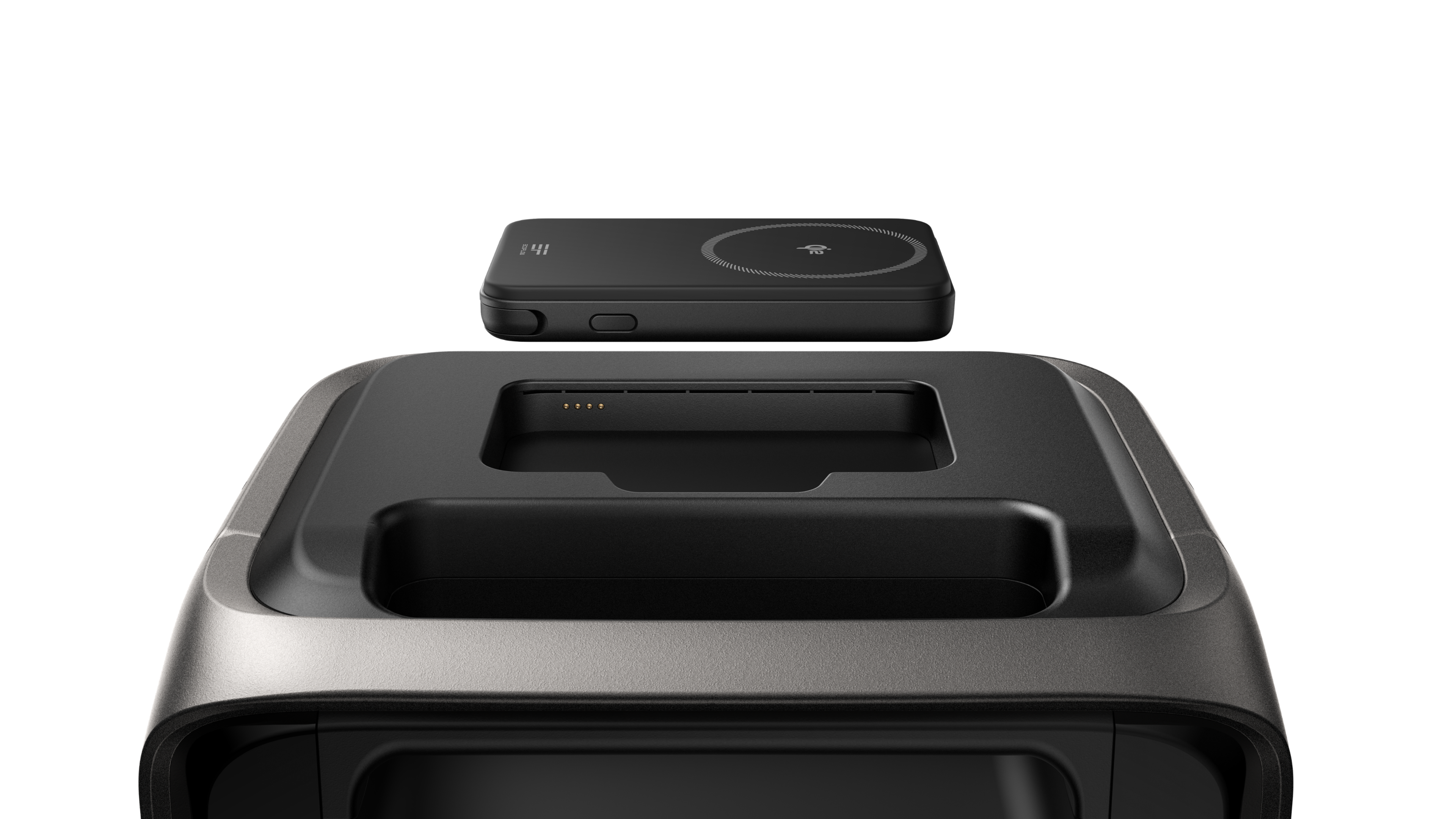 Alt View 13. EcoFlow - River 3 Max Plus 858Wh (Wireless) Portable Power Station (858 Wh Capacity) - Black.