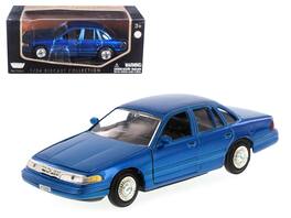 1998 Ford Crown Victoria 1/24 Diecast Model Car by Motormax - Blue