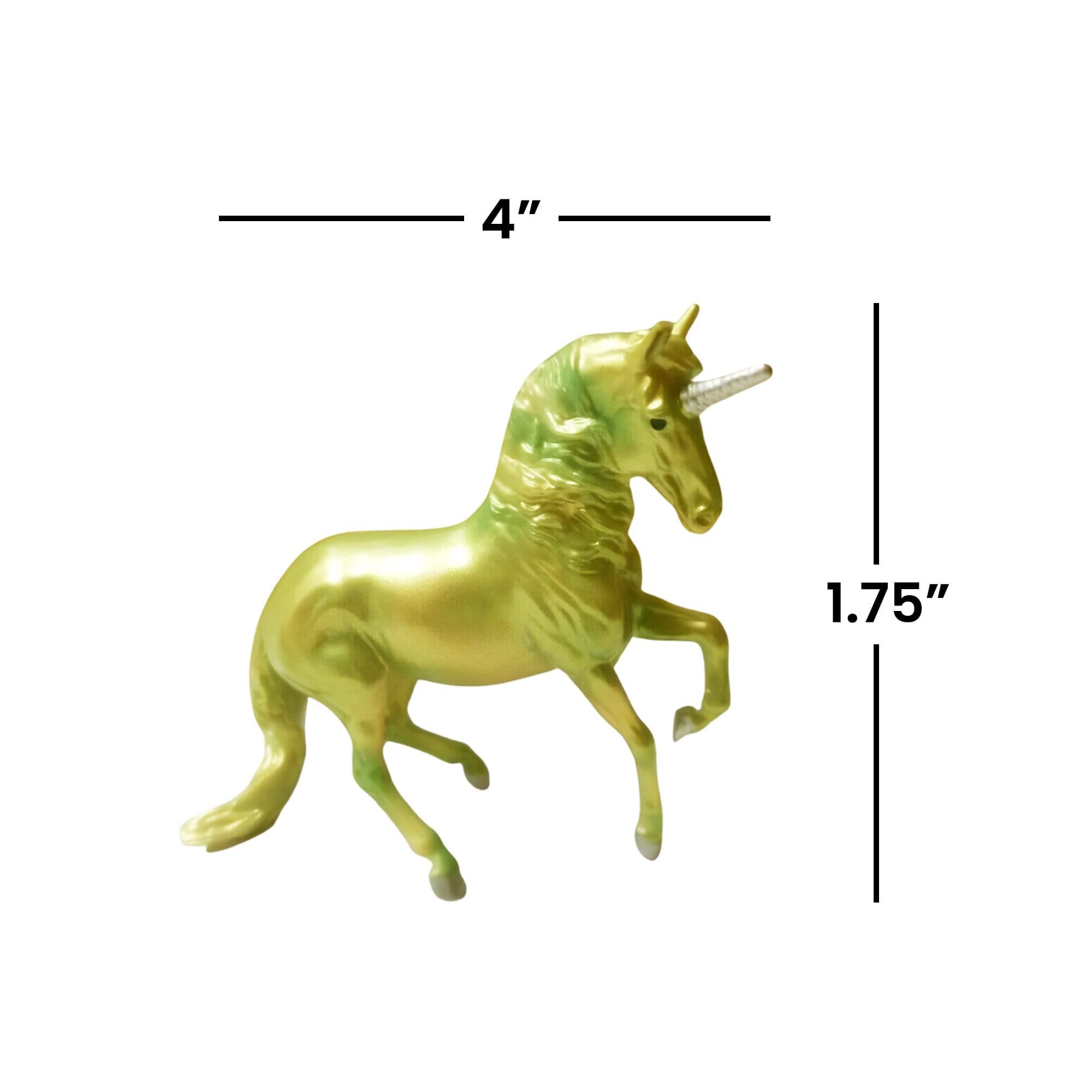 Alt View 2. Breyer - Breyer Unicorn Treasures 1:32 Scale Model Horse | Peridot - Yellow.