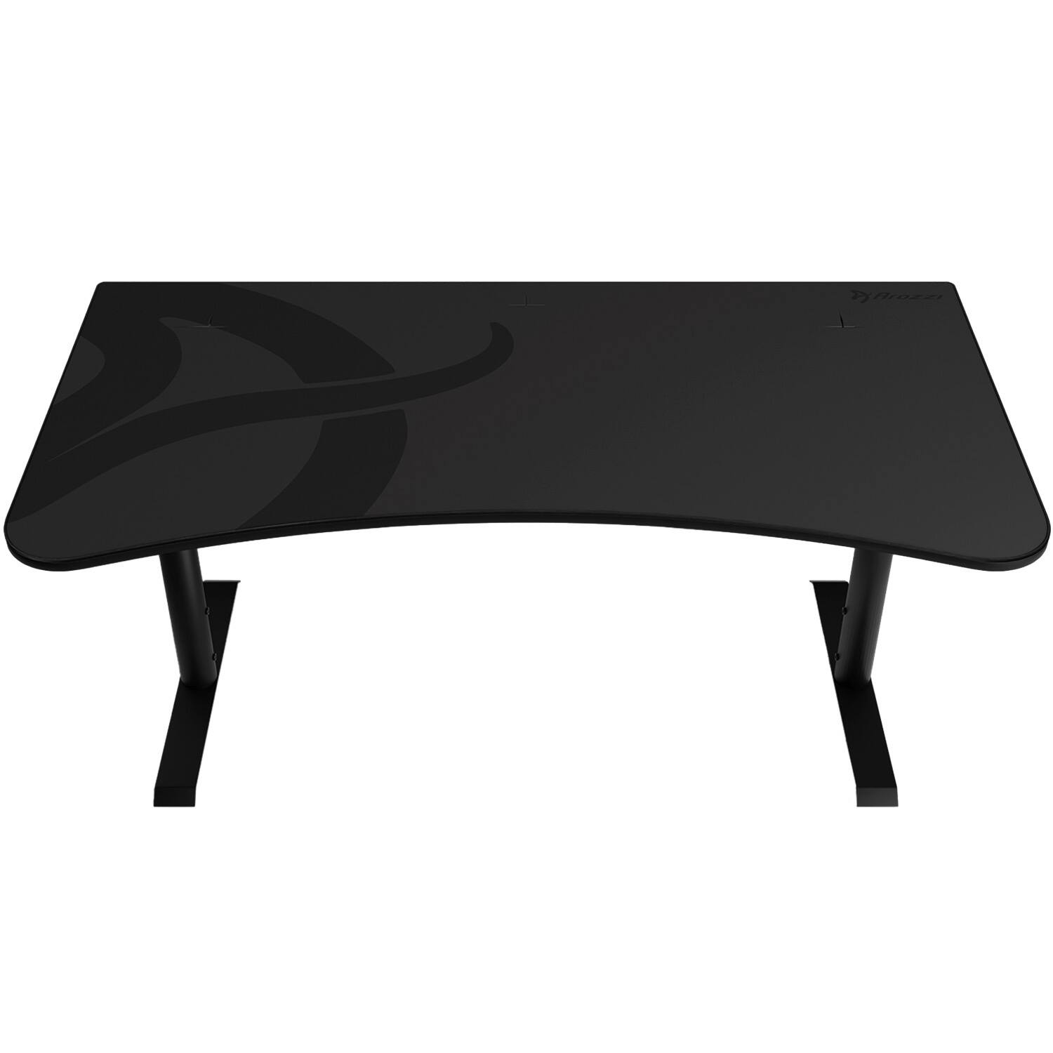 Angle. Arozzi - Arena Ultrawide Curved Gaming Desk - Dark Grey.