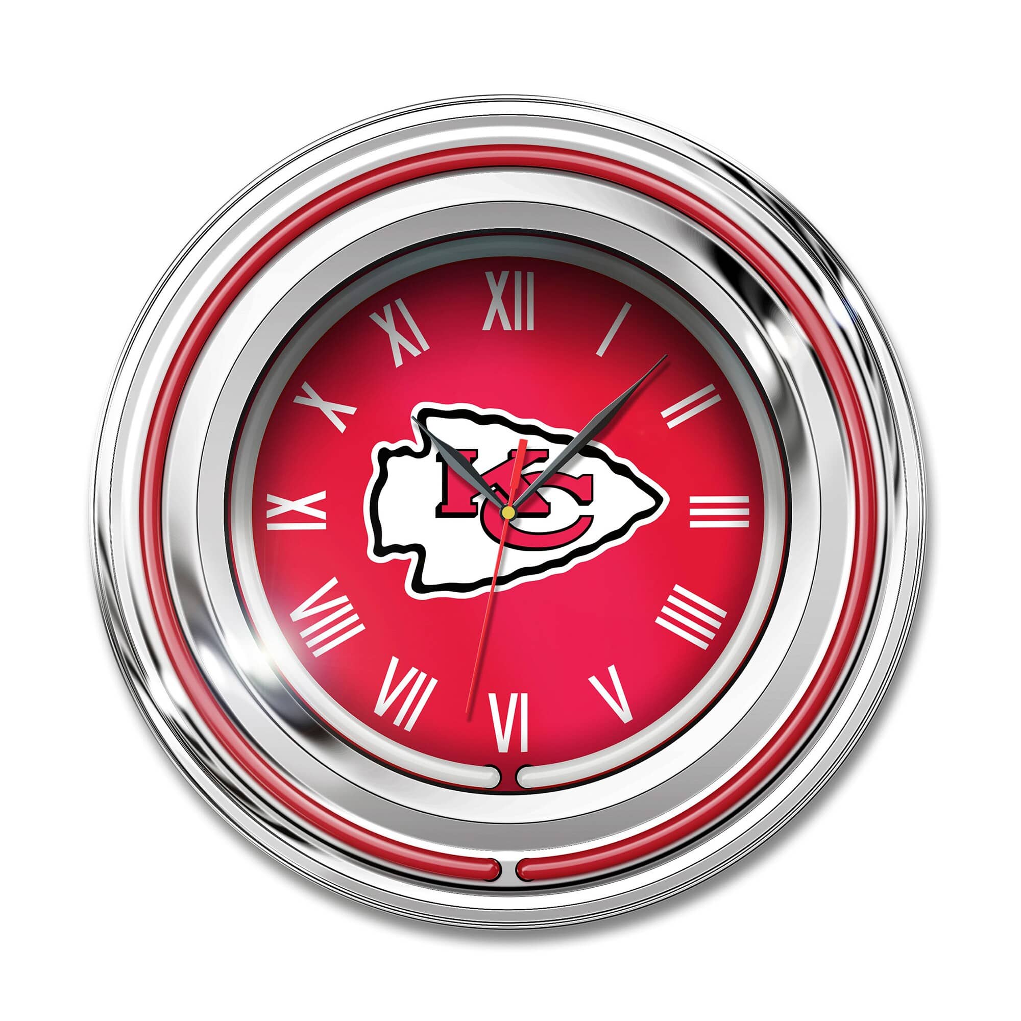 "Imperial - Kansas City Chiefs 15"" Team Color Neon Clock - Red" price history on PriceWatchPro