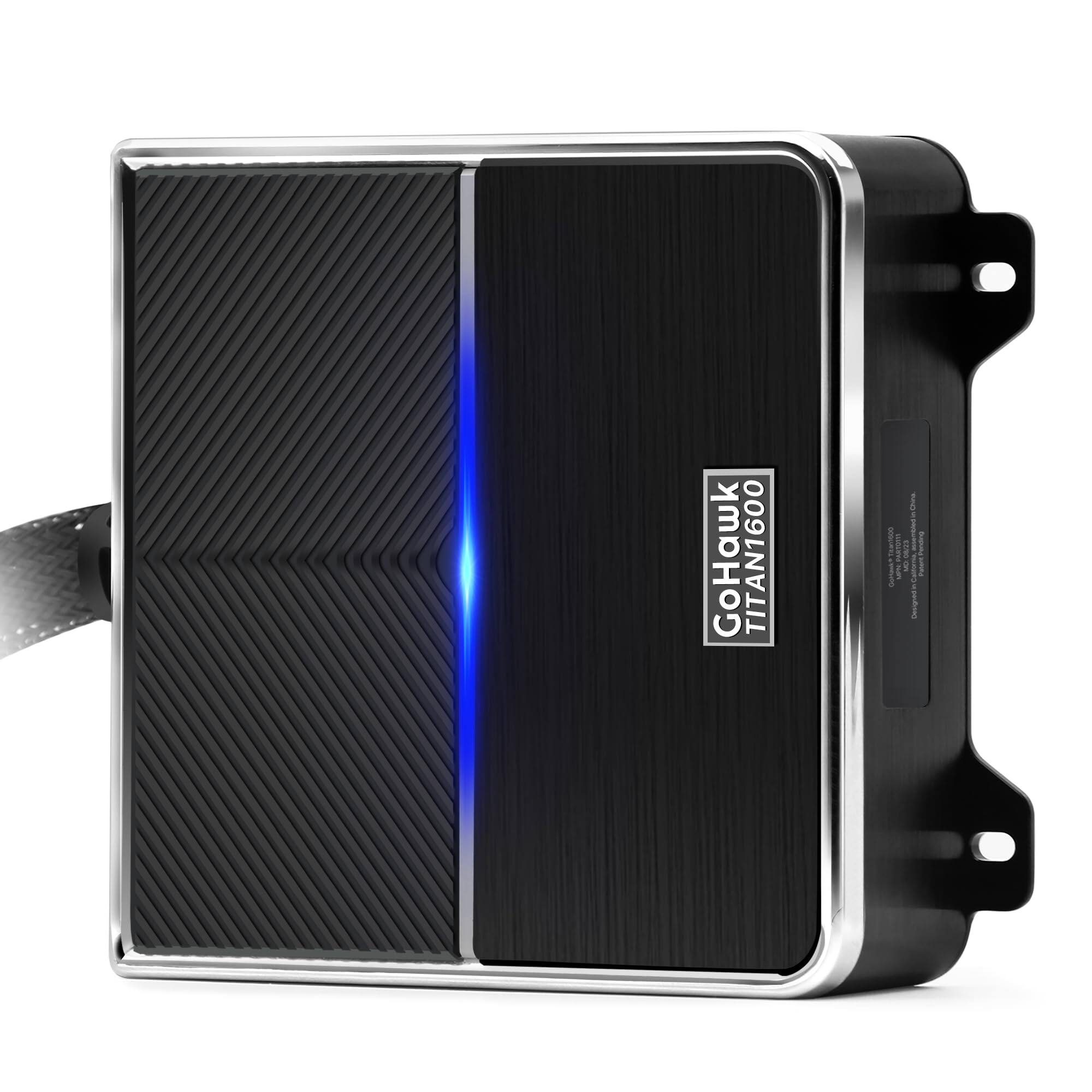 GoHawk - Titan1600 4.1-Channel Waterproof Bluetooth Stereo Audio Amplifier w/ USB FM Radio for Harley, ATV, UTV, Polaris, Can-Am - Black price history on PriceWatchPro
