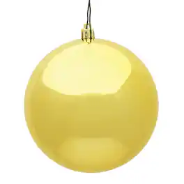 Vickerman - 12" Shiny Ball UV Drilled Cap - Honey Gold