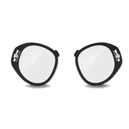 Front. VOY - Adjustable VR Prescription Lenses for Meta Quest 3S/2 - (SPH: +3D to -3D) Black.