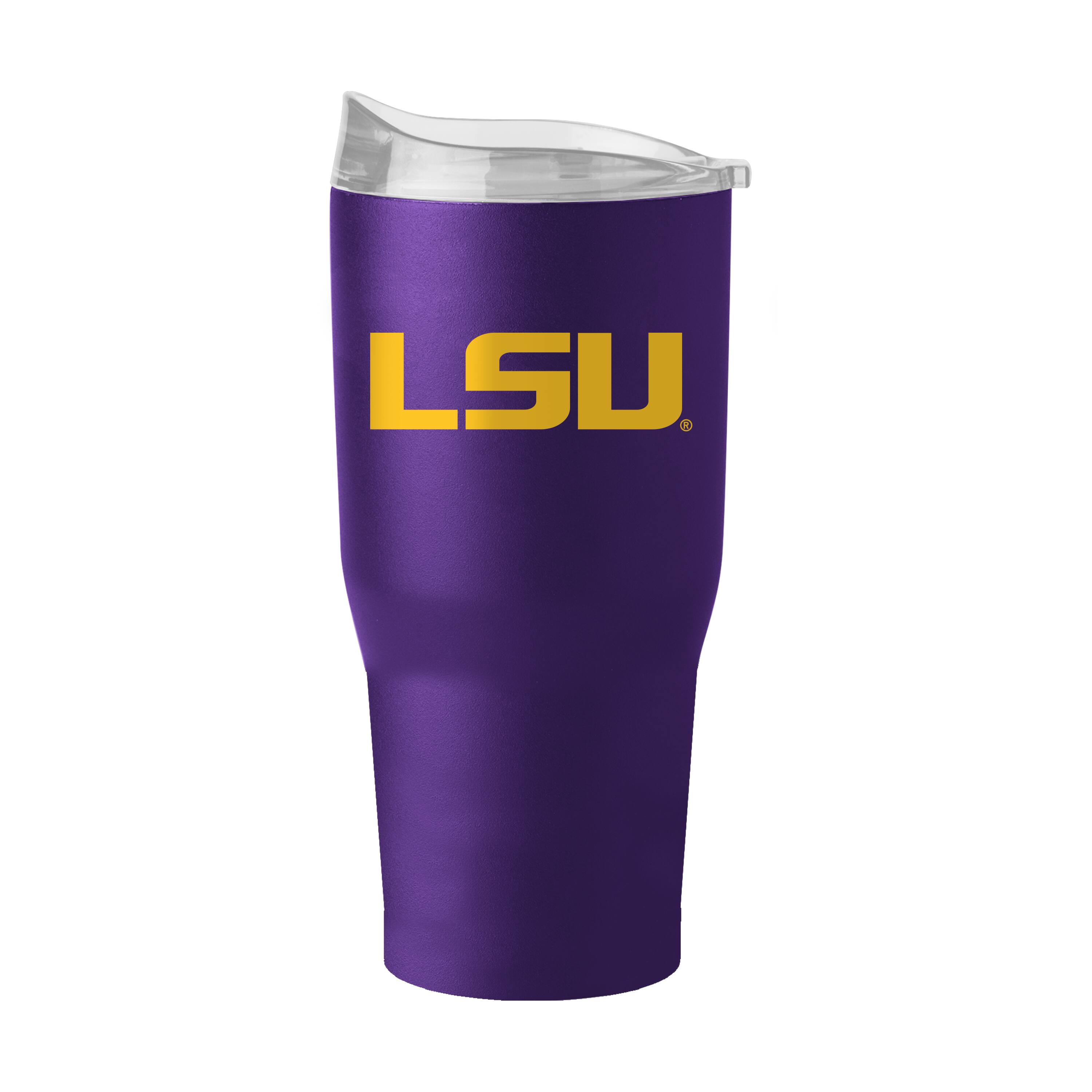 Front. Logo Brands - LSU Tigers 30oz. Flipside Powder Coat Tumbler - Multicolor.