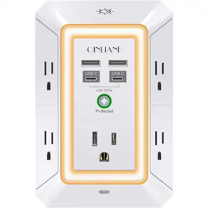 QINIANF
USB C
USB C
4.2A TOTAL
Protected