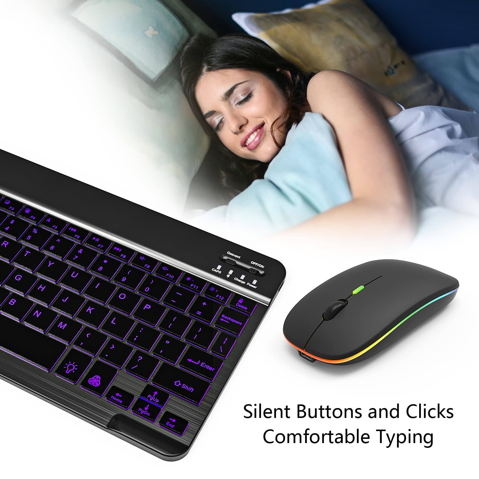 Silent Buttons and Clicks  
Comfortable Typing