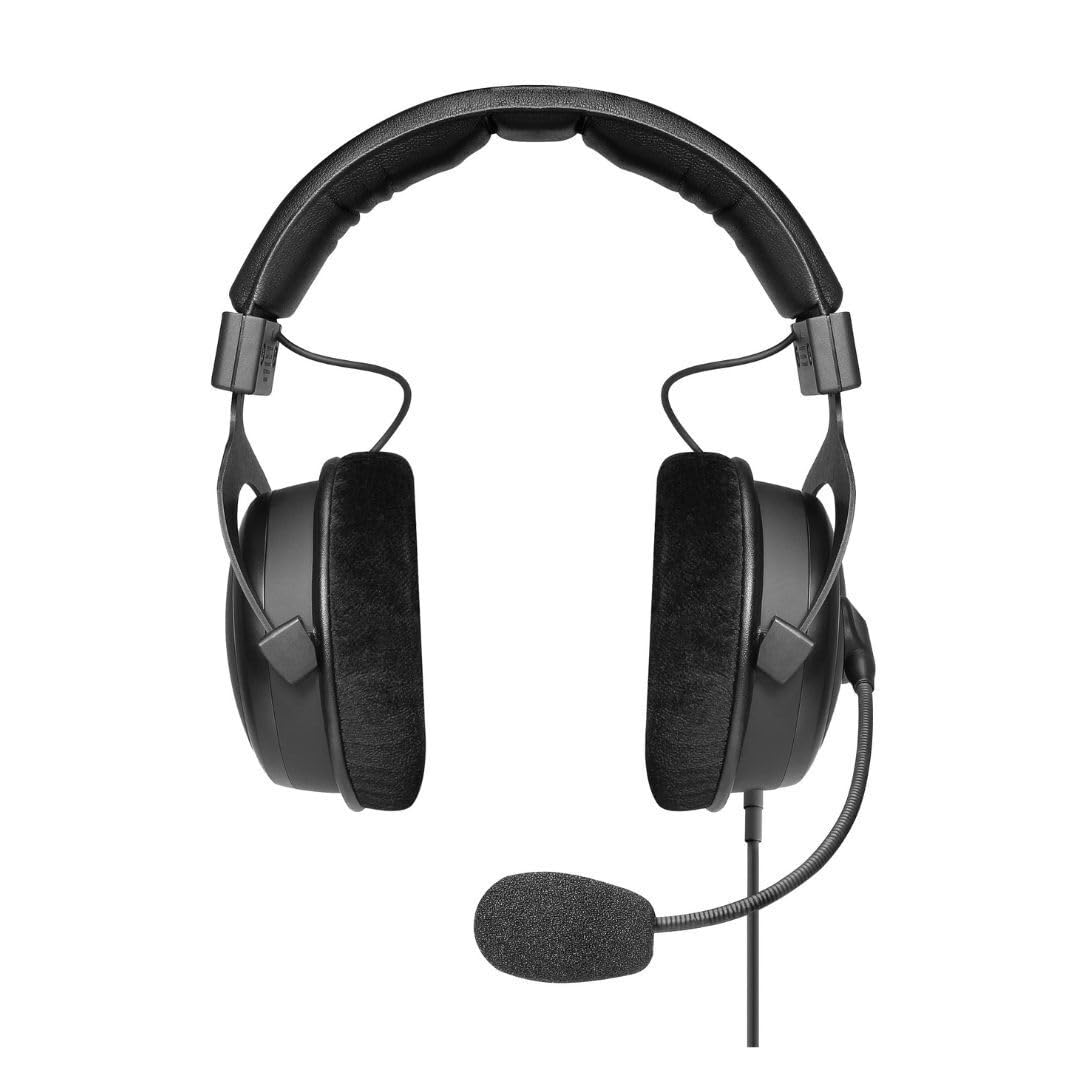 Back. Beyerdynamic - beyerdynamic MMX 330 Pro Open-Back Gaming Headset with Stellar.45 Driver and Condenser Microphone, Wired Gaming Headset - Black.