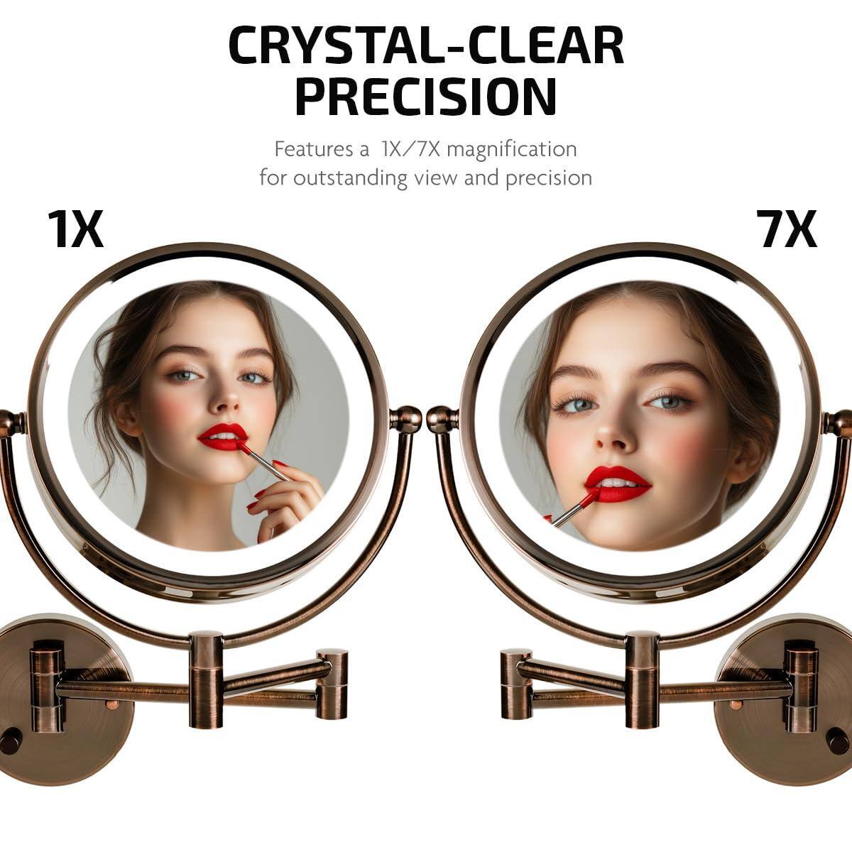 CRYSTAL-CLEAR PRECISION

Features a 1X/7X magnification for outstanding view and precision

1X

7X