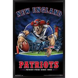 Trends International - 24.25'' x 35.75'' Framed Mascot Endzone Poster - Multicolor
