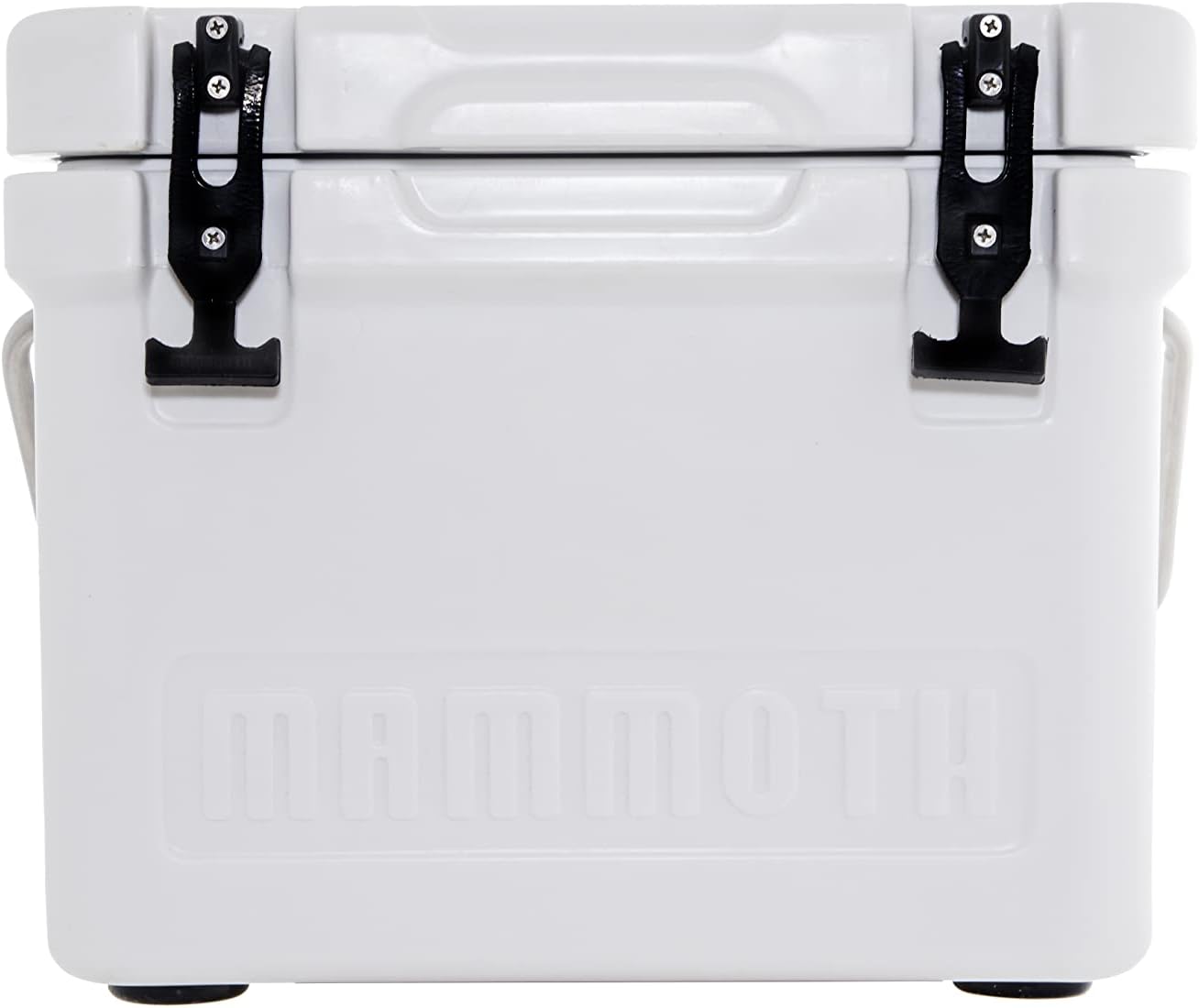 Angle. Mammoth - Cruiser Series, Insulated Hard Ice Chest, Durable Double-Walled Rotomolded Construction, Great for On-The-Go Activities - White.