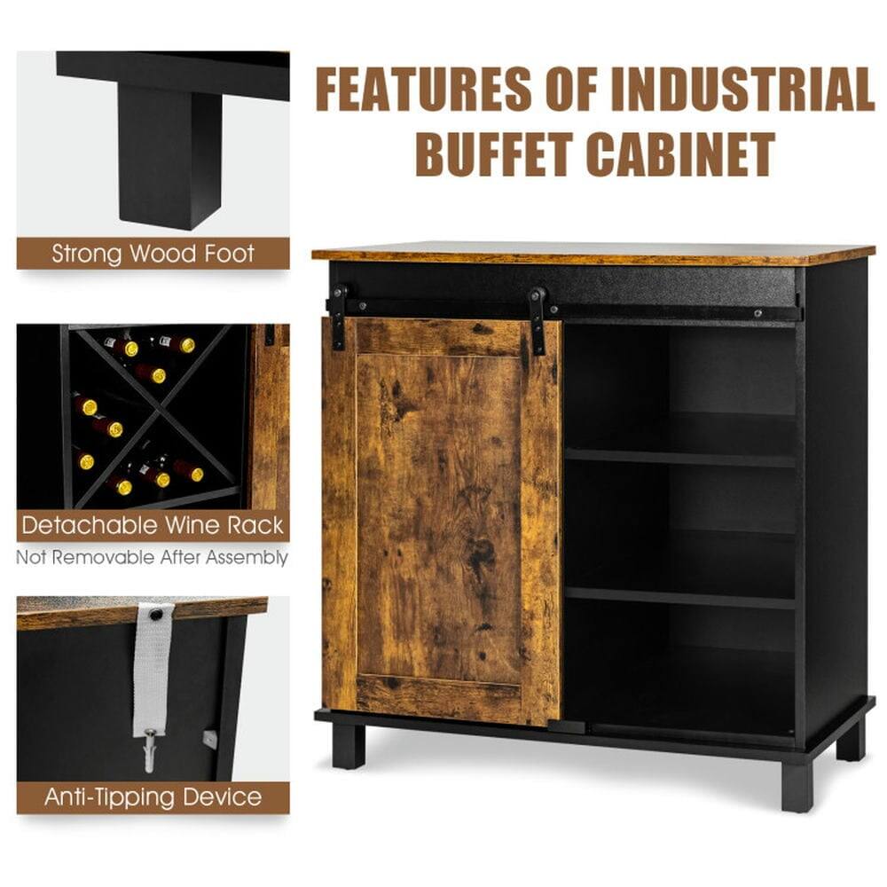 FEATURES OF INDUSTRIAL BUFFET CABINET

- Strong Wood Foot
- Detachable Wine Rack
  - Not Removable After Assembly
- Anti-Tipping Device