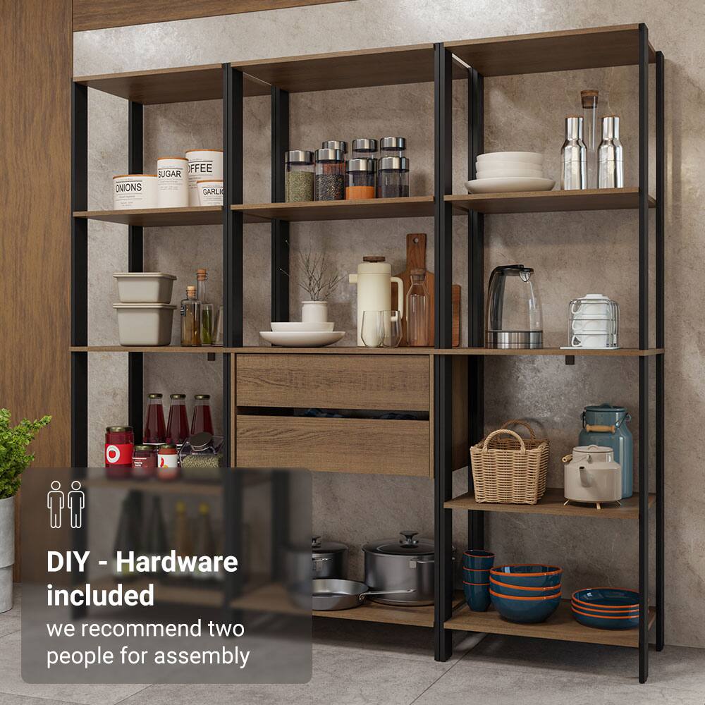 DIY - Hardware included  
we recommend two people for assembly