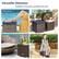 Versatile Ottoman Suitable for the patio, poolside and more Cozy Ottoman storage box Compact Side Table Single Seat