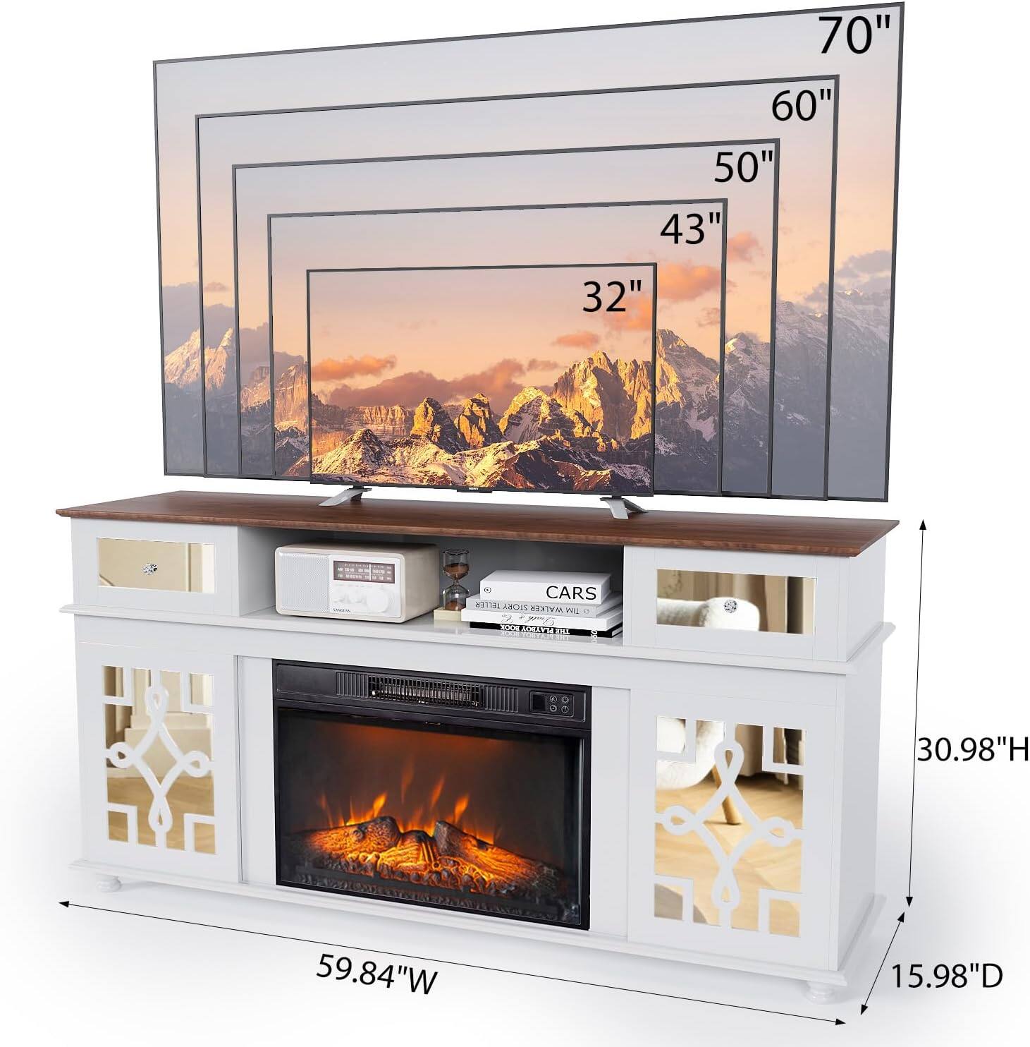 70" 60" 50" 43" 32" - CARS ITTI MOIS WALKER P

BOC SCESSTII

30.98"H 59.84"W 15.98"D